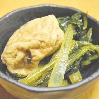 小松菜とひろうすのたいたん　【野菜の煮物】